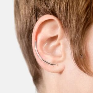 MAM Silver Climber Earring 18k Solid Gold New